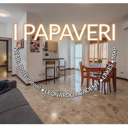 I Papaveri - Center Flat - Leonardo Accademy - Mxp - Lakes Apartment Sesto Calende